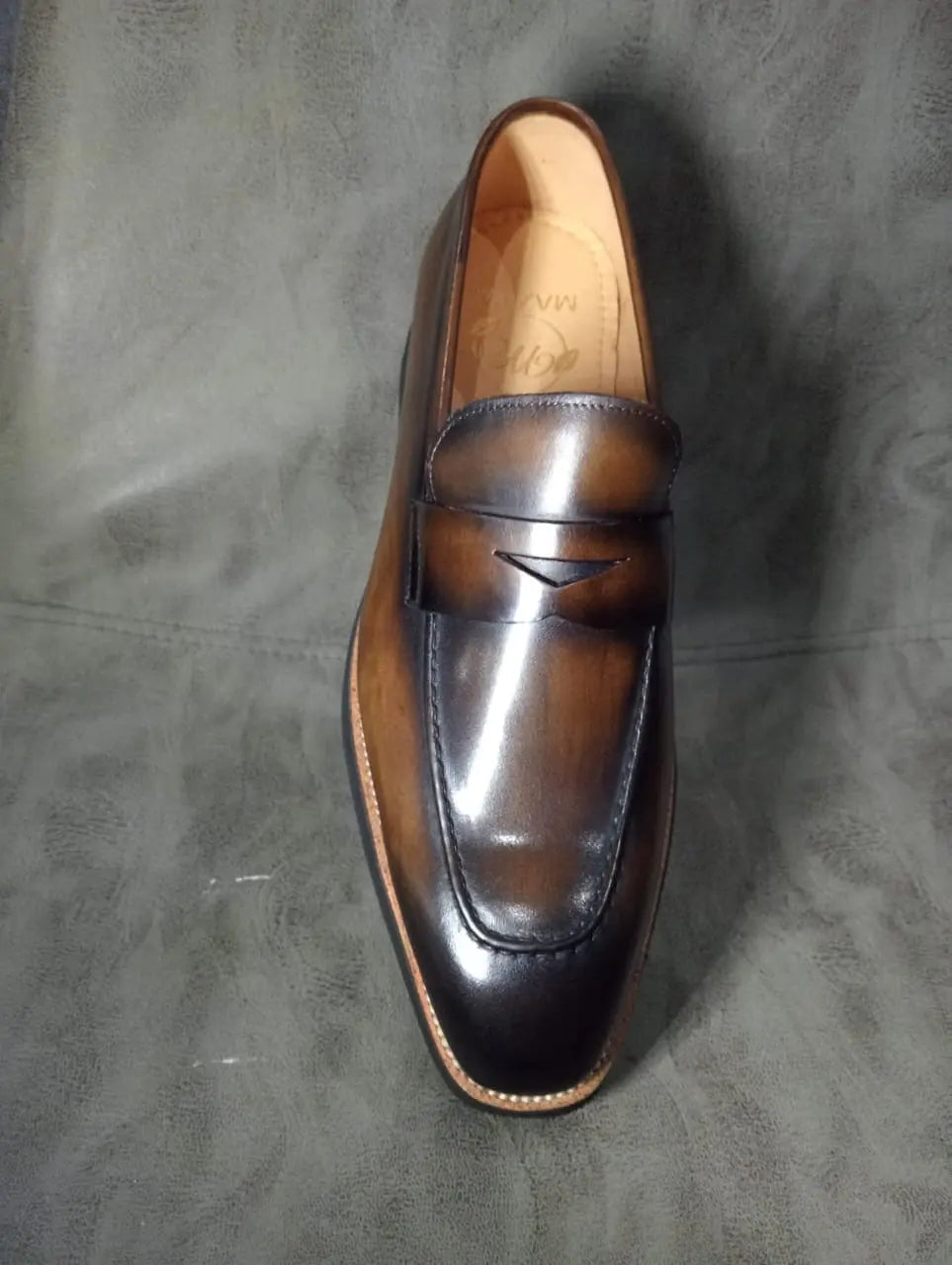 High platform loafer dark brown - Image #2