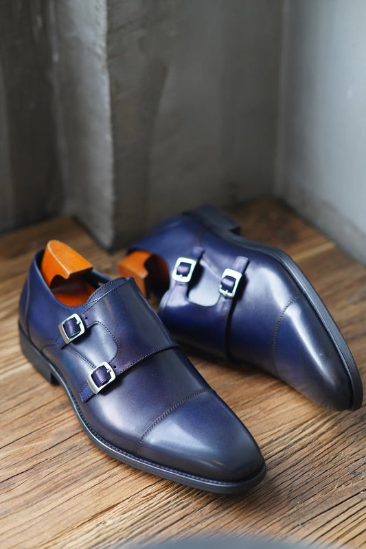 Maziya Formal Shoe Double Strap Navy - Image #8