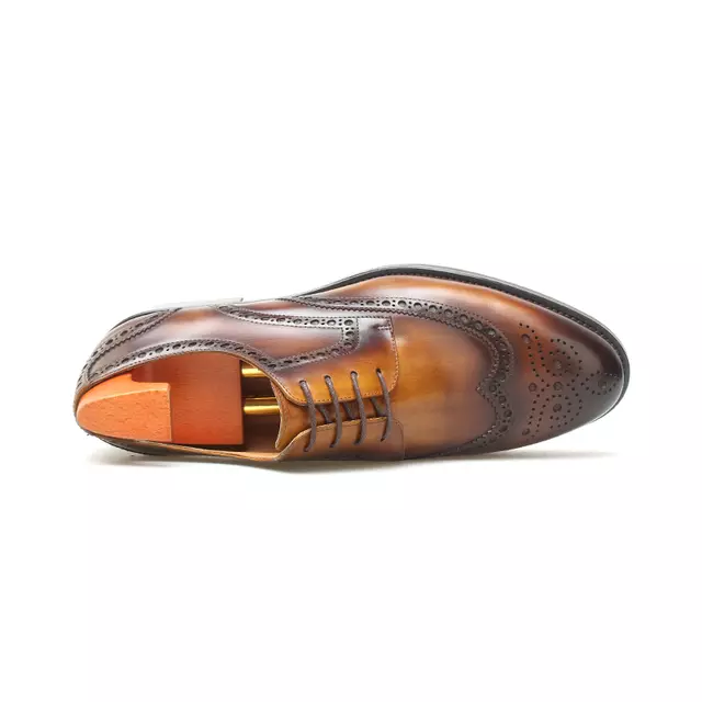 Maziya Formal Brown Oxford Shoe - Image #3