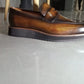 High platform loafer dark brown - Image #1