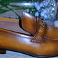 Maziya Brown Loafer Gold Strap Top - Image #1