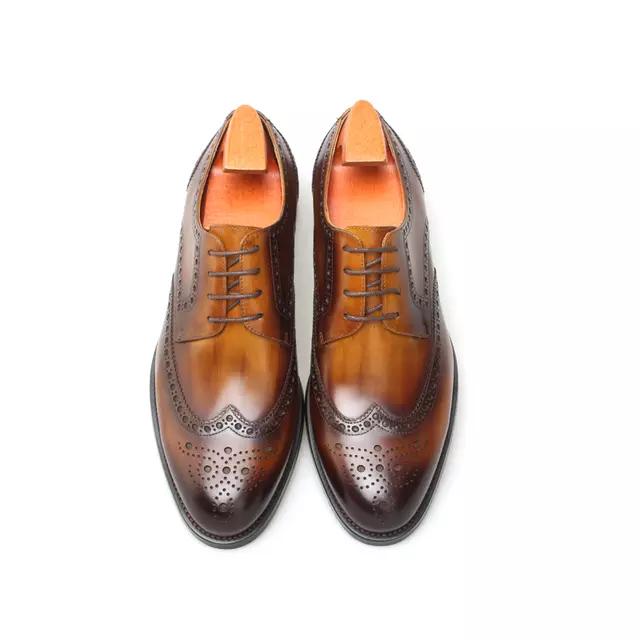 Maziya Formal Brown Oxford Shoe - Image #1